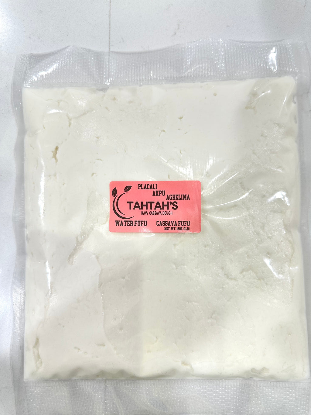 Water fufu (Akpu, Placali) 1LB  (FROZEN) - Overnight shipping ONLY